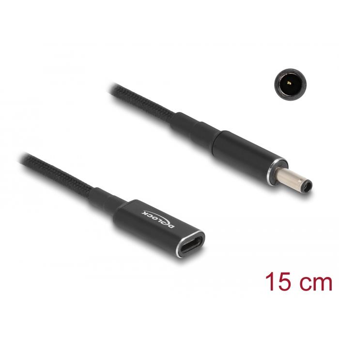 DELOCK καλώδιο τροφοδοσίας 60036, USB-C σε Dell 4.5x3.0mm, 15cm, μαύρο | eLabstore.gr DELOCK καλώδιο τροφοδοσίας 60036, USB-C σε Dell 4.5x3.0mm, 15cm, μαύρο | Αξεσουάρ για Laptop | elabstore.gr
