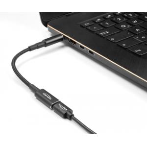DELOCK καλώδιο τροφοδοσίας 60037, USB-C σε Dell 7.4x5.0mm, 15cm, μαύρο | Αξεσουάρ για Laptop | elabstore.gr