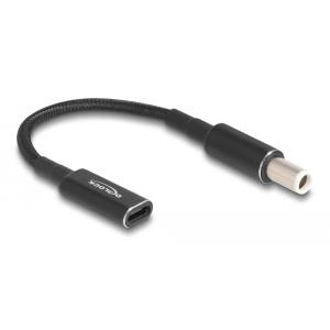 DELOCK καλώδιο τροφοδοσίας 60037, USB-C σε Dell 7.4x5.0mm, 15cm, μαύρο | Αξεσουάρ για Laptop | elabstore.gr