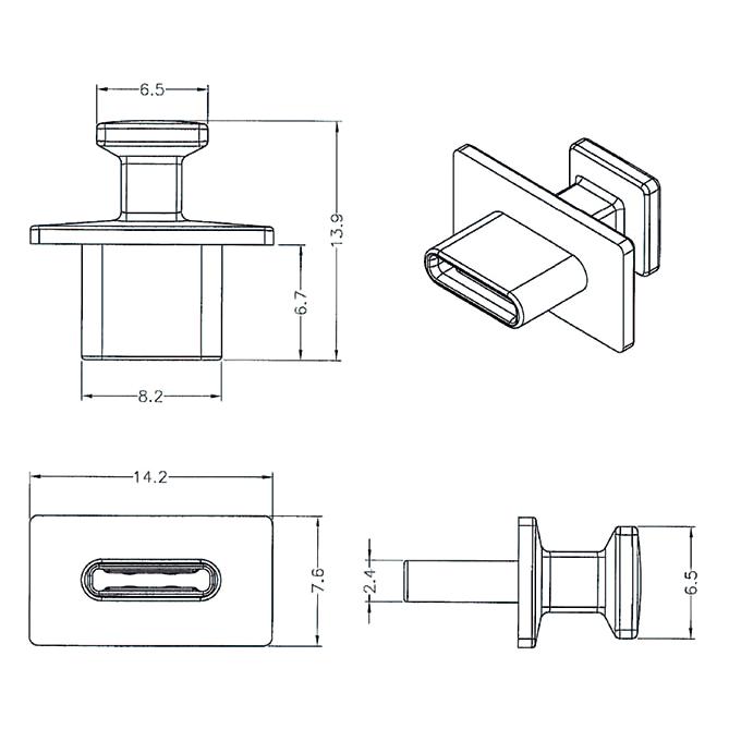 DELOCK κάλυμμα προστασίας για θύρα USB-C 64015 με λαβή, μαύρο, 10τμχ | eLabstore.gr DELOCK κάλυμμα προστασίας για θύρα USB-C 64015 με λαβή, μαύρο, 10τμχ | Καλώδια - Αντάπτορες | elabstore.gr