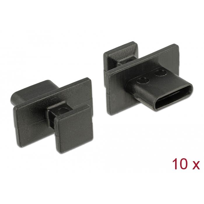 DELOCK κάλυμμα προστασίας για θύρα USB-C 64015 με λαβή, μαύρο, 10τμχ | eLabstore.gr DELOCK κάλυμμα προστασίας για θύρα USB-C 64015 με λαβή, μαύρο, 10τμχ | Καλώδια - Αντάπτορες | elabstore.gr