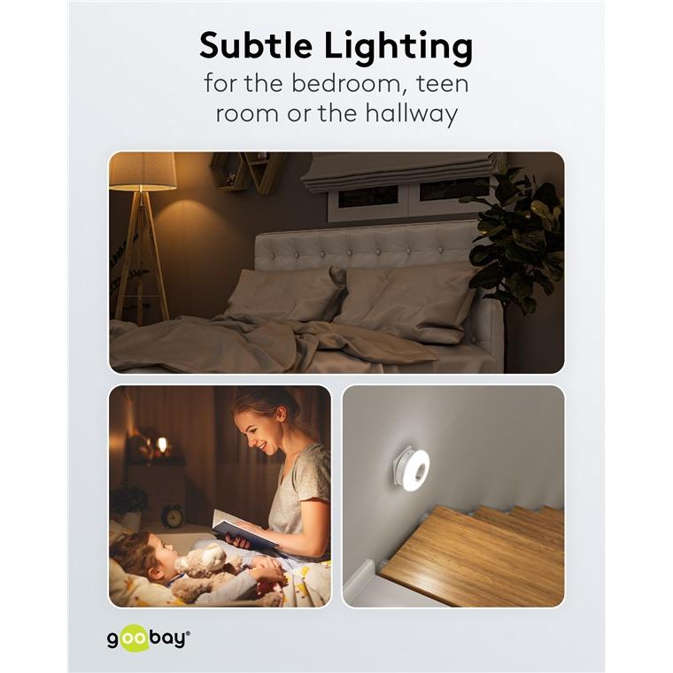 GOOBAY LED φωτιστικό νυκτός 64567, πρίζα schuko, 3 χρώματα φωτός, 6500K | eLabstore.gr GOOBAY LED φωτιστικό νυκτός 64567, πρίζα schuko, 3 χρώματα φωτός, 6500K | Φωτισμός | elabstore.gr