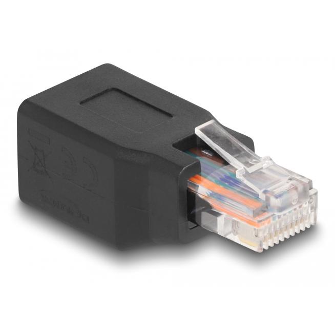 DELOCK αντάπτορας RJ45/RJ48/RJ50 66991, 10P/10C pin out 1:1, μαύρος | eLabstore.gr DELOCK αντάπτορας RJ45/RJ48/RJ50 66991, 10P/10C pin out 1:1, μαύρος | Καλώδια - Αντάπτορες | elabstore.gr