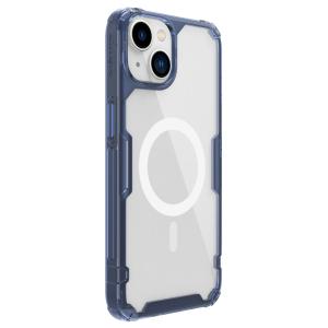 NILLKIN θήκη Nature Pro Magnetic για iPhone 14, μπλε & διάφανη | Αξεσουάρ κινητών | elabstore.gr