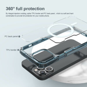 NILLKIN θήκη Nature Pro Magnetic για iPhone 14 Pro, μπλε & διάφανη | eLabstore.gr NILLKIN θήκη Nature Pro Magnetic για iPhone 14 Pro, μπλε & διάφανη | Αξεσουάρ κινητών | elabstore.gr