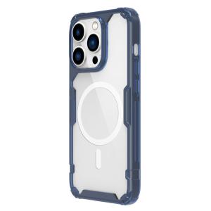NILLKIN θήκη Nature Pro Magnetic για iPhone 14 Pro, μπλε & διάφανη | Αξεσουάρ κινητών | elabstore.gr