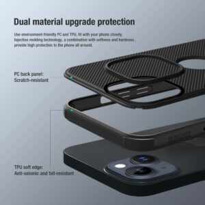 NILLKIN θήκη Super Frosted Shield Pro για iPhone 14, μπλε | Αξεσουάρ κινητών | elabstore.gr