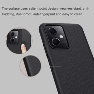 NILLKIN θήκη Super Frosted Shield για Xiaomi Redmi Note 12 5G, μαύρο | Αξεσουάρ κινητών | elabstore.gr