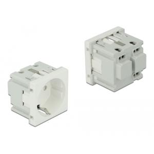 DELOCK module πρίζας ρεύματος Easy 45 81392, 45x45mm | Εργαλεία | elabstore.gr