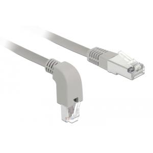 DELOCK Καλώδιο SF/UTP Cat 5e 85856, 26AWG, copper, 1m, γκρι | Καλώδια - Αντάπτορες | elabstore.gr