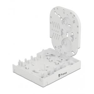 DELOCK κυτίο σύνδεσης οπτικών ινών 86843, 4x SC Simplex/LC Dublex, λευκό | Εργαλεία | elabstore.gr