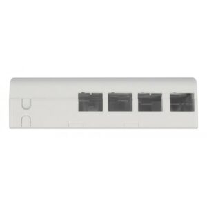 DELOCK κυτίο σύνδεσης οπτικών ινών 86843, 4x SC Simplex/LC Dublex, λευκό | Εργαλεία | elabstore.gr