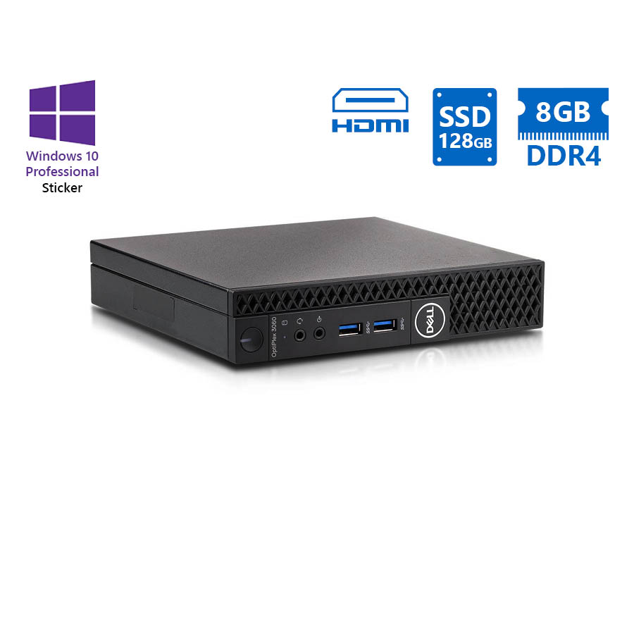 Dell Optiplex 3060 DM i3-8100T/ 8GB DDR4/ 128GB SSD/ No ODD/ 10P Grade A Refurbished PC | eLabstore.gr Dell Optiplex 3060 DM i3-8100T/8GB DDR4/128GB SSD/No ODD/10P Grade A Refurbished PC | Refurbished | elabstore.gr