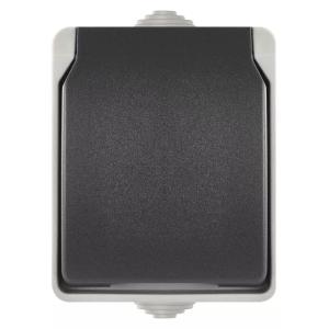 EMOS πρίζα τοίχου A1396, μονή, Schuko, 250V/16A, IP44, γκρι | Εργαλεία | elabstore.gr