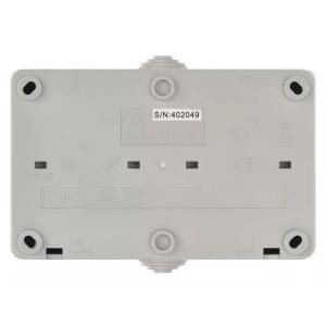 EMOS πρίζα τοίχου A1396.1, διπλή, Schuko, 250V/16A, IP44, γκρι | Εργαλεία | elabstore.gr