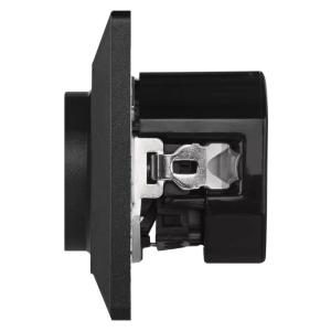 EMOS πρίζα τοίχου A6000.3, 2x USB θύρες, 10.5W, 1x Schuko, 16A, μαύρη | Εργαλεία | elabstore.gr
