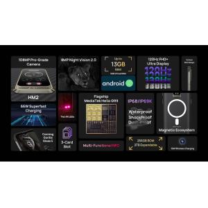 ULEFONE smartphone Armor 17 Pro, 6.58" 8/256GB, 5380mAh, IP68/69K, μαύρο | eLabstore.gr ULEFONE smartphone Armor 17 Pro, 6.58" 8/256GB, 5380mAh, IP68/69K, μαύρο | Mobile Συσκευές | elabstore.gr