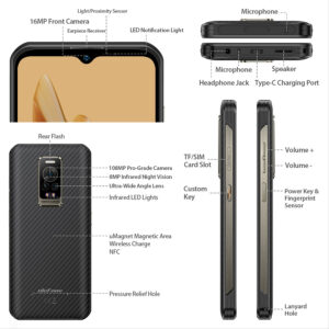 ULEFONE smartphone Armor 17 Pro, 6.58" 8/256GB, 5380mAh, IP68/69K, μαύρο | eLabstore.gr ULEFONE smartphone Armor 17 Pro, 6.58" 8/256GB, 5380mAh, IP68/69K, μαύρο | Mobile Συσκευές | elabstore.gr