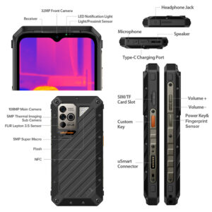 ULEFONE smartphone Power Armor 18T, 5G, 6.58" 12/256GB, 9600mAh, μαύρο | eLabstore.gr ULEFONE smartphone Power Armor 18T, 5G, 6.58" 12/256GB, 9600mAh, μαύρο | Mobile Συσκευές | elabstore.gr