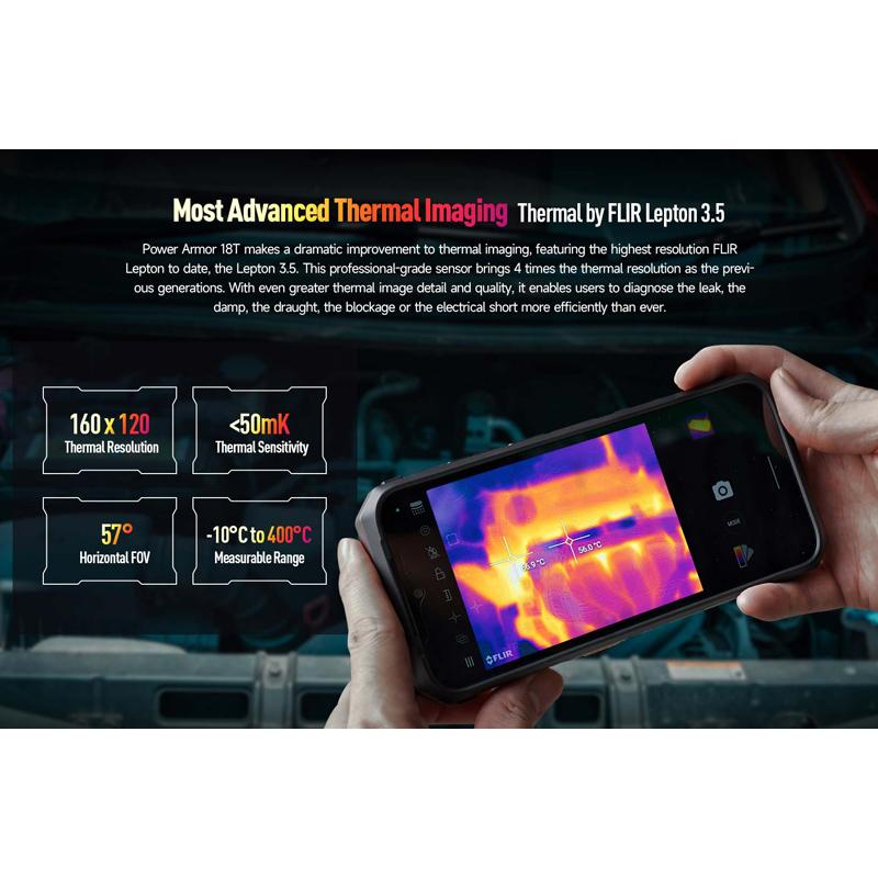 ULEFONE smartphone Power Armor 18T, 5G, 6.58" 12/256GB, 9600mAh, μαύρο | eLabstore.gr ULEFONE smartphone Power Armor 18T, 5G, 6.58" 12/256GB, 9600mAh, μαύρο - Image 6