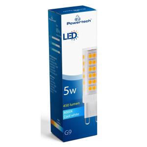 POWERTECH LED λάμπα G9-0001 5W, 4000K, G9, 450lm, RC | eLabstore.gr POWERTECH LED λάμπα G9-0001 5W, 4000K, G9, 450lm, RC | Φωτισμός | elabstore.gr