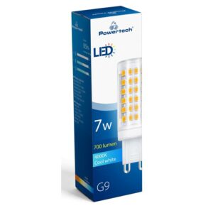 POWERTECH LED λάμπα G9-0002 7W, 4000K, G9, 700lm, RC | Φωτισμός | elabstore.gr