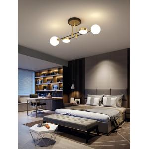 POWERTECH φωτιστικό οροφής HLL-0099, 2x E27 + 2x LED, μεταλλικό, χρυσό | Φωτισμός | elabstore.gr