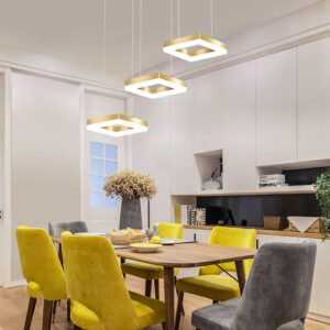 POWERTECH LED φωτιστικό οροφής HLL-0101, 35W, 70x120cm, χρυσό | Φωτισμός | elabstore.gr