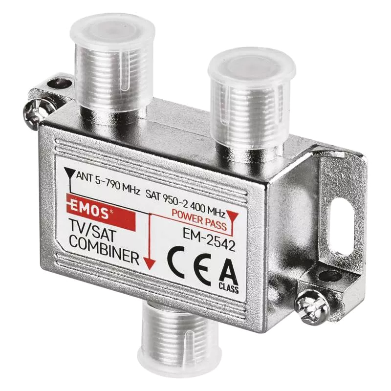 EMOS TV/SAT combiner J0198, 5–2.400MHz, 3dB TER/2dB SAT | eLabstore.gr EMOS TV/SAT combiner J0198, 5–2.400MHz, 3dB TER/2dB SAT | Εικόνα & Ήχος | elabstore.gr