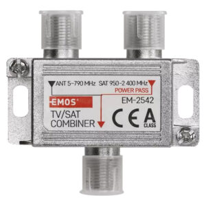 EMOS TV/SAT combiner J0198, 5–2.400MHz, 3dB TER/2dB SAT | Εικόνα & Ήχος | elabstore.gr