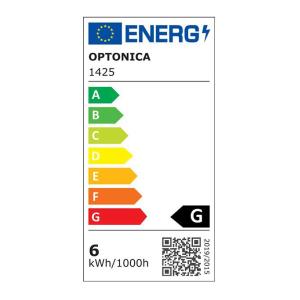 OPTONICA LED λάμπα C37 1425, 5.5W, 6000K, E14, 450lm | Φωτισμός | elabstore.gr