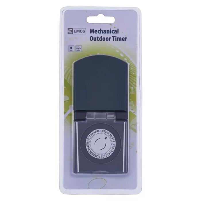 EMOS μηχανικός χρονοδιακόπτης ρεύματος P5508, IP44, 16A, πράσινος | eLabstore.gr EMOS μηχανικός χρονοδιακόπτης ρεύματος P5508, IP44, 16A, πράσινος | Τροφοδοσία Ρεύματος | elabstore.gr