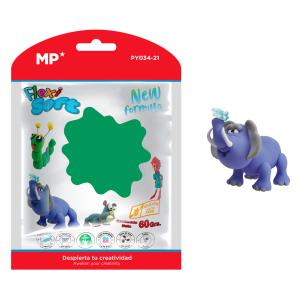 MP πλαστελίνη PY034-21, χωρίς γλουτένη, 60γρ, πράσινη | Αναλώσιμα - Είδη Γραφείου | elabstore.gr