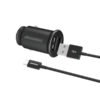 ROCKROSE φορτιστής αυτοκινήτου Ranger P2 με καλώδιο, 2x USB, 12W, μαύρος | Αξεσουάρ κινητών | elabstore.gr