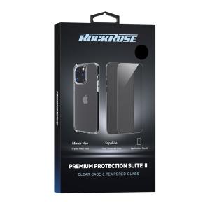 ROCKROSE θήκη & tempered glass 2.5D Premium για iPhone 14 Plus, διάφανο | Αξεσουάρ κινητών | elabstore.gr