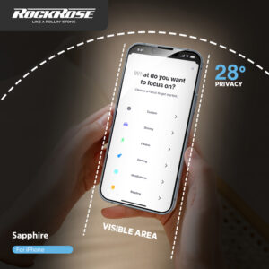 ROCKROSE tempered glass 2.5D Sapphire Privacy για iPhone 14 Plus | Αξεσουάρ κινητών | elabstore.gr