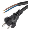 EMOS καλώδιο τροφοδοσίας S03030, 2x 1.0mm², 3m, μαύρο | Καλώδια - Αντάπτορες | elabstore.gr