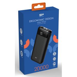 SILICON POWER power bank GS28, 20000mAh, 2x USB output, 2.1A, μαύρο | Αξεσουάρ κινητών | elabstore.gr