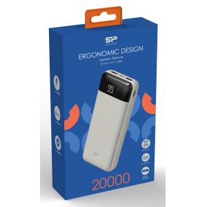 SILICON POWER power bank GS28, 20000mAh, 2x USB output, 2.1A, λευκό | Αξεσουάρ κινητών | elabstore.gr