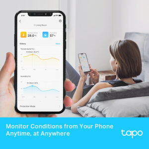 TP-LINK smart θερμόμετρο & υγρασιόμετρο Tapo T315, -20~60 °C, Ver 1.0 | Συναγερμοί | elabstore.gr