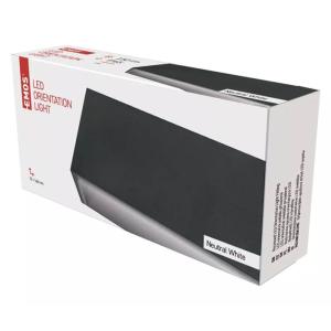 EMOS LED φωτιστικό τοίχου ZC0117, 3W, 200lm, 4000K, IP65, 16x7cm, γκρι | Φωτισμός | elabstore.gr