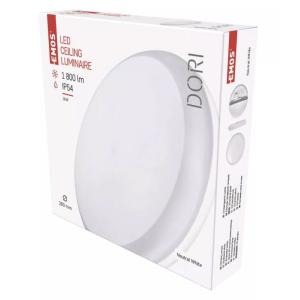 EMOS LED φωτιστικό οροφής ZM4311, 18W, 1800lm, 4000K, Φ28cm, λευκό | eLabstore.gr EMOS LED φωτιστικό οροφής ZM4311, 18W, 1800lm, 4000K, Φ28cm, λευκό | Φωτισμός | elabstore.gr