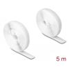 DELOCK αυτοκόλλητη ταινία τύπου Velcro 20919, 5m x 20mm, λευκή | Εργαλεία | elabstore.gr