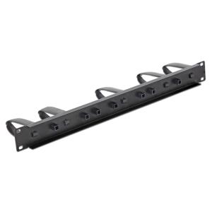 DELOCK cable management 43345 για rack 19"/1U, 5x γάντζοι, μαύρο | Εξοπλισμός IT | elabstore.gr