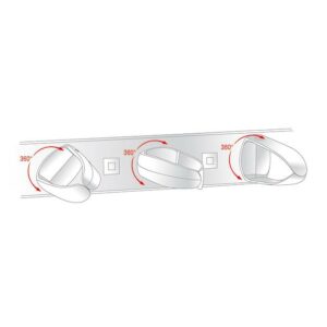 DELOCK cable management 43345 για rack 19"/1U, 5x γάντζοι, μαύρο | Εξοπλισμός IT | elabstore.gr