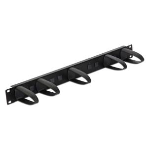 DELOCK cable management 43345 για rack 19"/1U, 5x γάντζοι, μαύρο | Εξοπλισμός IT | elabstore.gr