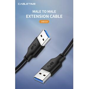 CABLETIME καλώδιο USB 3.0 C160, 5Gbps, 3m, μαύρο | Καλώδια - Αντάπτορες | elabstore.gr
