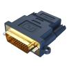 CABLETIME αντάπτορας HDMI σε DVI 24+1 AV599, with Ring, 1080p, μπλε | Καλώδια - Αντάπτορες | elabstore.gr