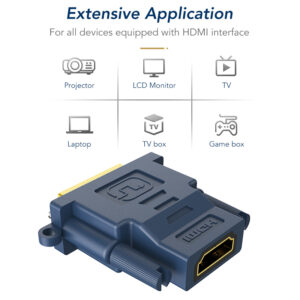CABLETIME αντάπτορας HDMI σε DVI 24+1 AV599, with Ring, 1080p, μπλε | Καλώδια - Αντάπτορες | elabstore.gr