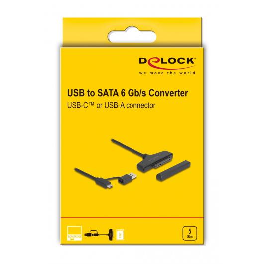 DELOCK αντάπτορας USB/USB-C σε SATA 61042 για 2.5" HDD/SSD, 6Gbps | eLabstore.gr DELOCK αντάπτορας USB/USB-C σε SATA 61042 για 2.5" HDD/SSD, 6Gbps | Συνοδευτικά PC | elabstore.gr